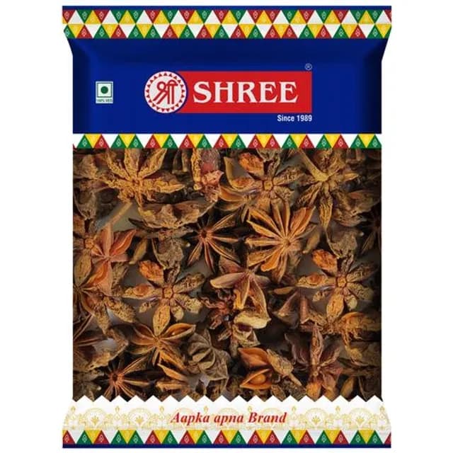 20 G Shree Star Anise Badiyan 100Percent Natural Pure ShopIndianProductsa