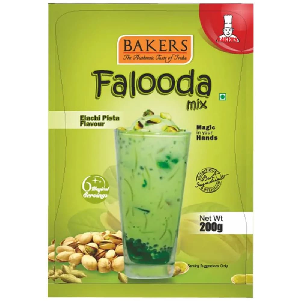 200 G Box Bakers Falooda Mix Elaichi Pista Flavour ShopIndianProductsa