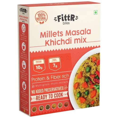 200 G Box Fittr Bites Millets Khichdi Mix Ready To Cook ShopIndianProductsa
