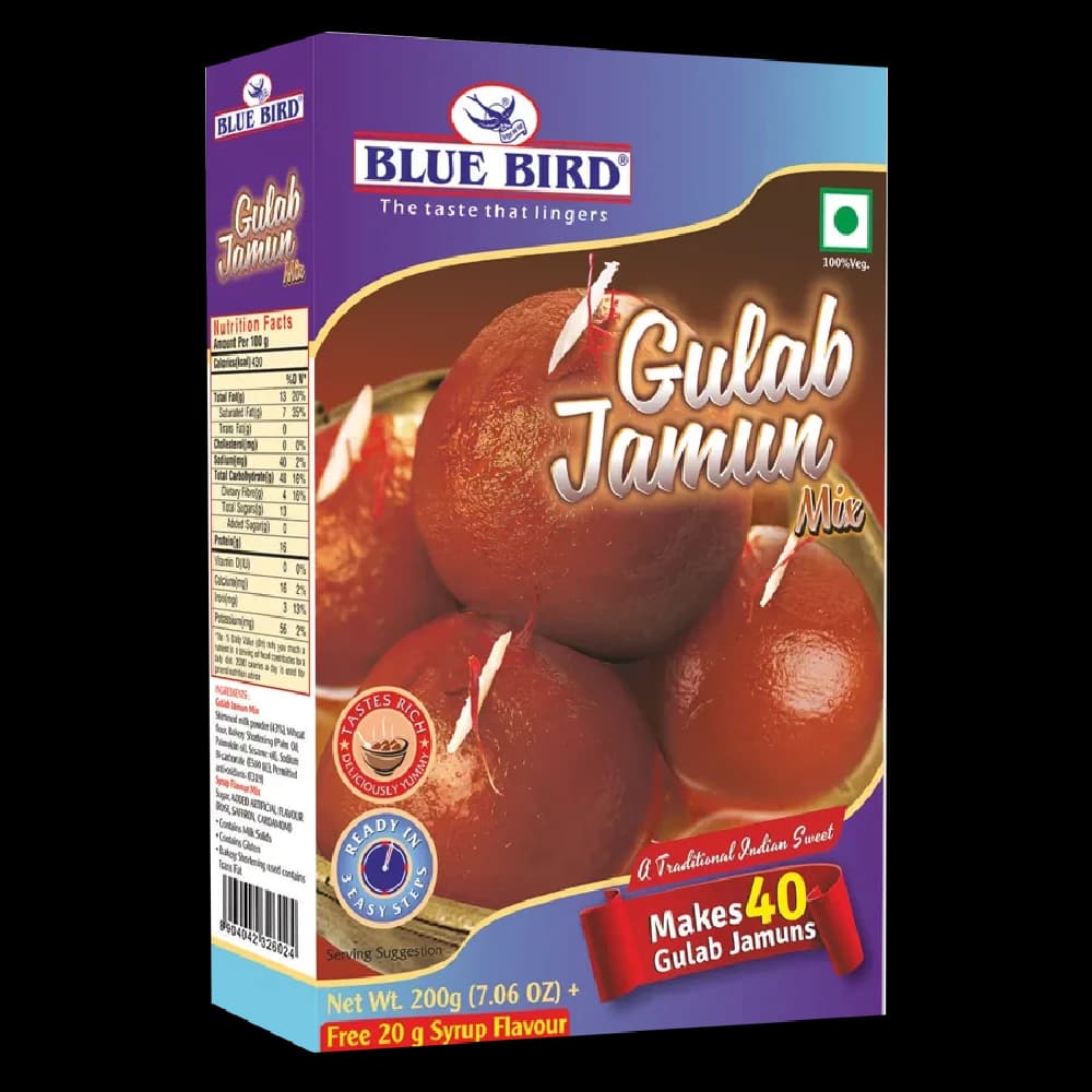 200 G Carton Blue Bird Gulab Jamun Mix ShopIndianProductsa