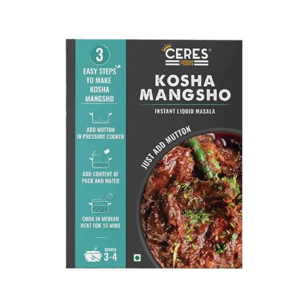 200 G Ceres Foods Kosha Mutton Instant Liquid Masala Mutton Cooking Paste ShopIndianProductsa