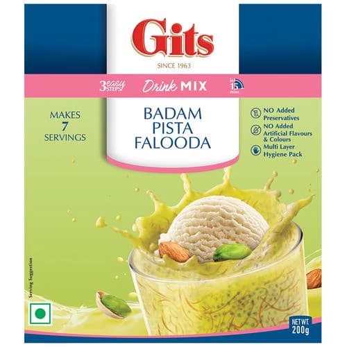 200 G Gits Falooda Ready Mix Badam Pista ShopIndianProductsa