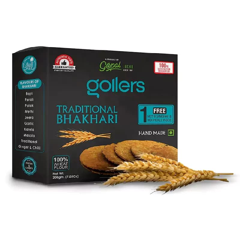Gollers Traditional Bhakhari — 200 g