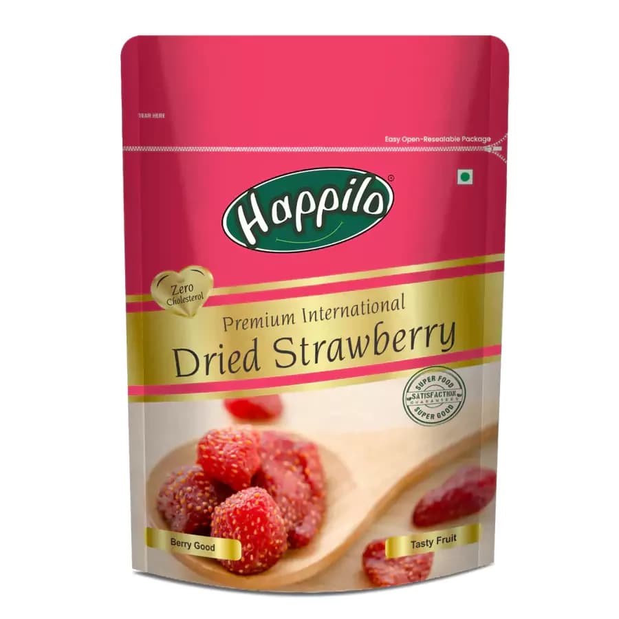 Happilo Premium & Delicious Dried Strawberry — 200 g