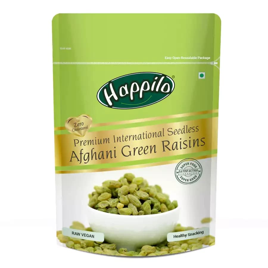 Happilo Premium seedless Afghani Green Raisins — 200 g