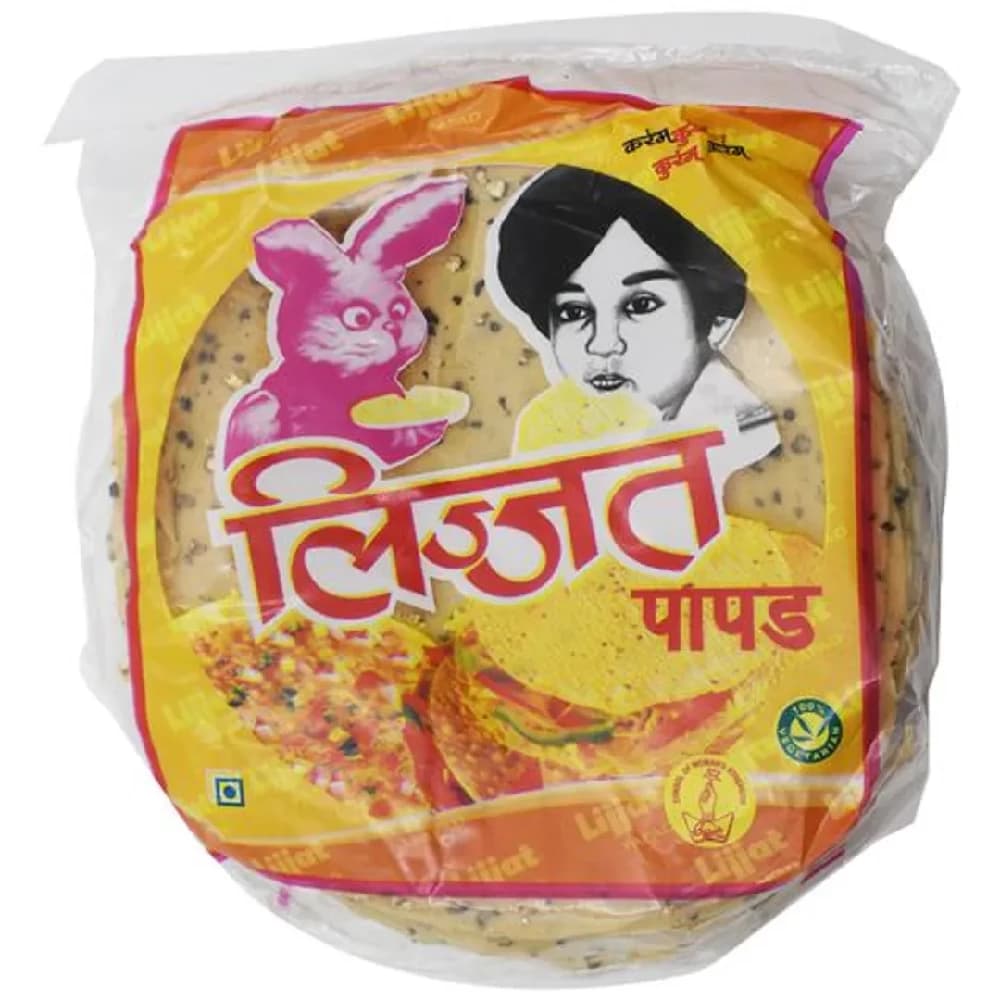 200 G Lijjat Papad Punjabi Masala ShopIndianProductsa