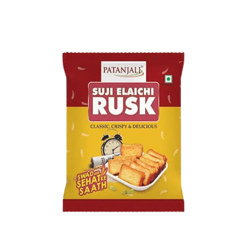 200 G Patanjali Suji Elaichi Rusk ShopIndianProductsa