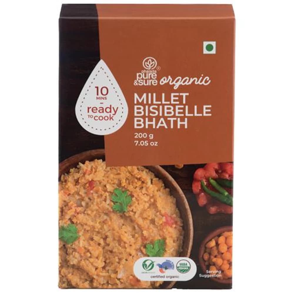 200 G Phalada Pure Sure Organic Millet Bisibelle Bhath Rich In Iron ShopIndianProductsa