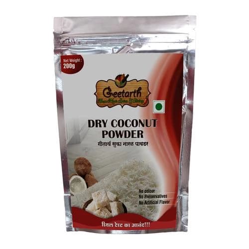 200 G Pouch Geetarth Dry Coconut Powder ShopIndianProductsa