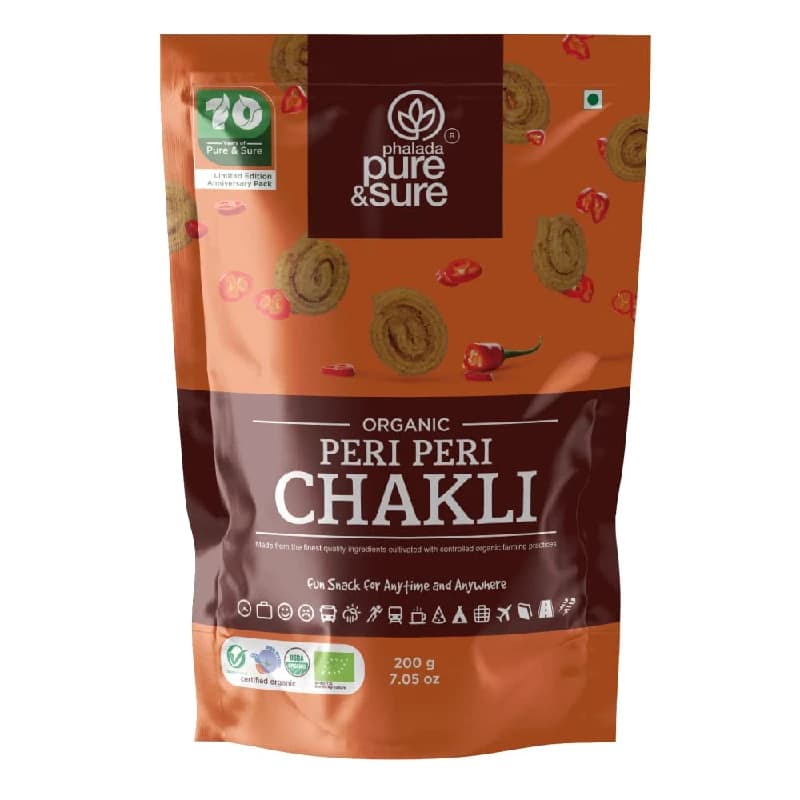 Phalada Pure & Sure Organic Peri Peri Chakli — 200 g