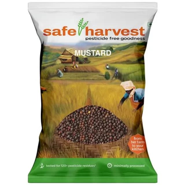 200 G Safe Harvest Mustard Sasive Pesticide Free ShopIndianProductsa