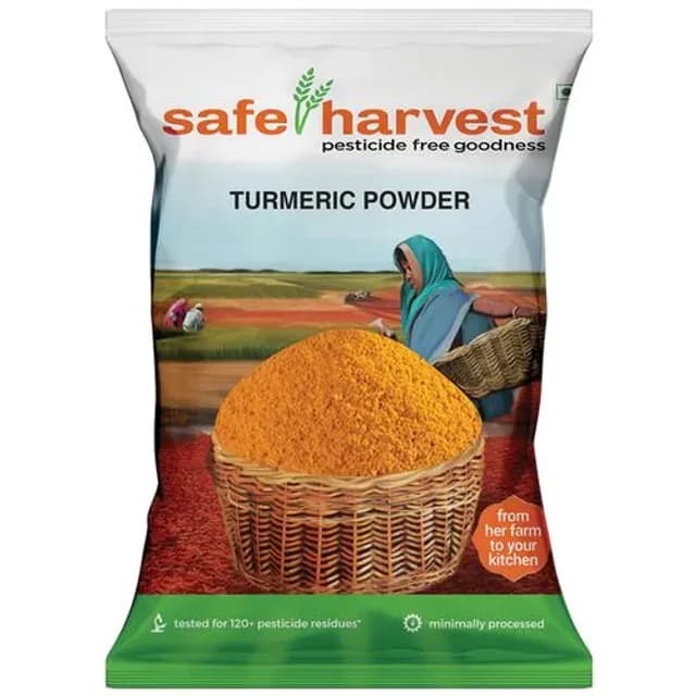 200 G Safe Harvest Turmeric Powder Arisina Pudi Pesticide Free ShopIndianProductsa