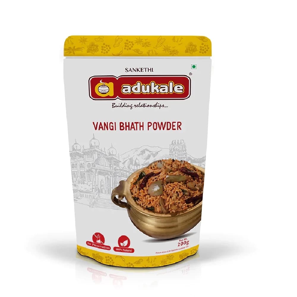 200 G Vangi Brinjal Eggplant Bhath Powder Easy To Make Adukale ShopIndianProductsa