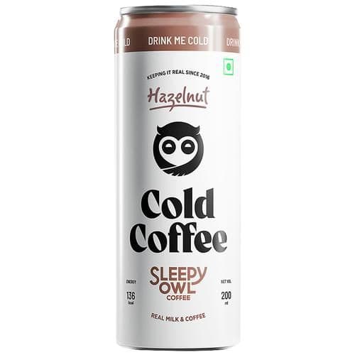 200 Ml Can Sleepy Owl Cold Coffee Hazelnut ShopIndianProductsa