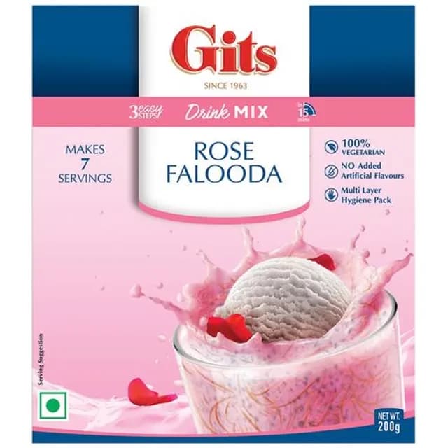 200G Gits Dessert Mix Rose Falooda Drink ShopIndianProductsa