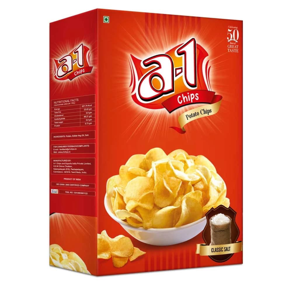 A1 Chips Potato Chips-Classic Salt — 200 g