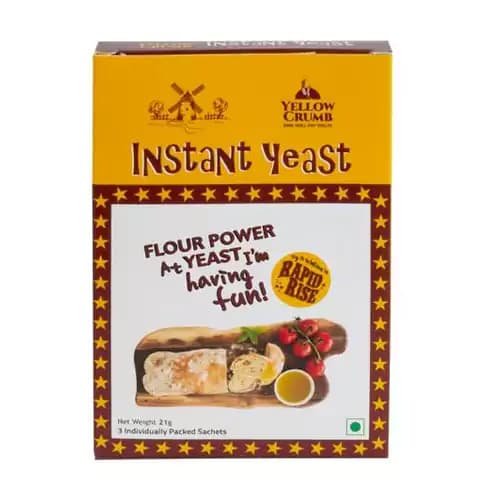 21 G Pack Of 3 Yellow Crumb Flour Power Instant Dry Yeast ShopIndianProductsa
