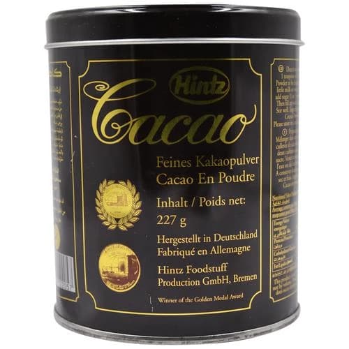 227 G Tin Hintz Cacao Fine Dark Cocoa Powder ShopIndianProductsa