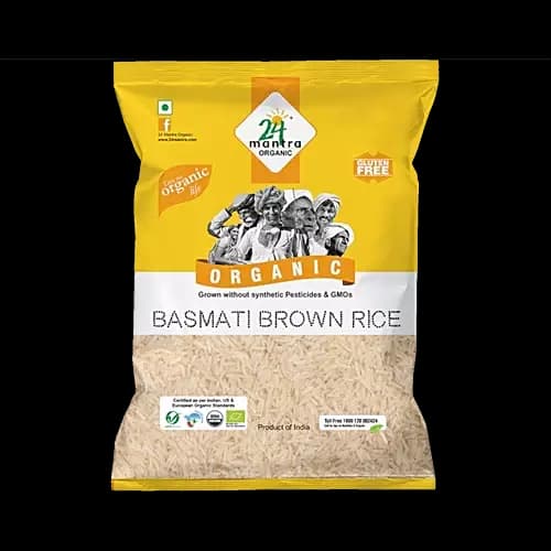 24 Mantra Organic Basmati Brown rice, 1Kg-Main image