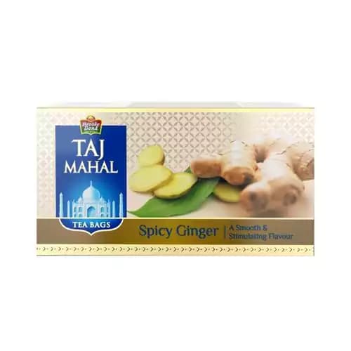 249 G 25 Bags X 99 G Each Taj Mahal Tea Spicy Ginger ShopIndianProductsa