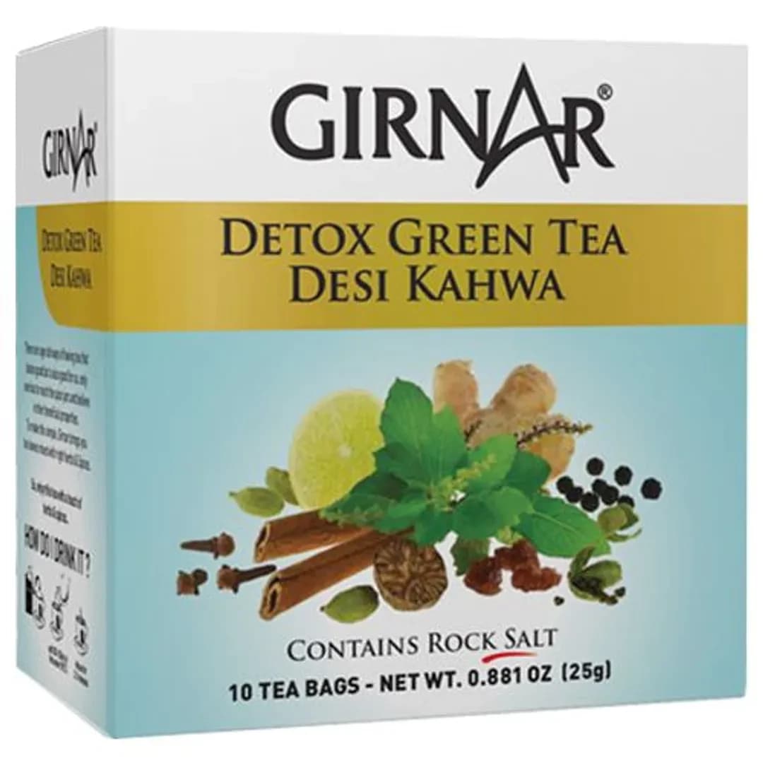 25 G Girnar Green Tea Detox Desi Kahwa ShopIndianProductsa