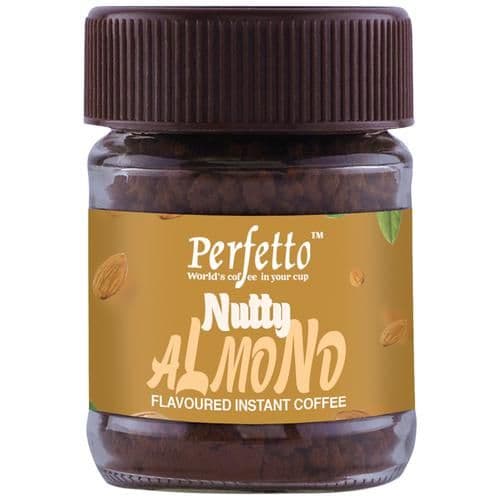 25 G Jar Perfetto Flavoured Instant Coffee Nutty Almond ShopIndianProductsa
