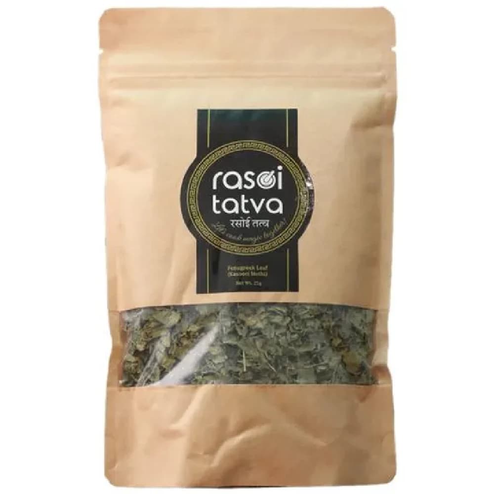 25 G Rasoi Tatva Fenugreek Leaf Kasoori Methi 100Percent Natural ShopIndianProductsa