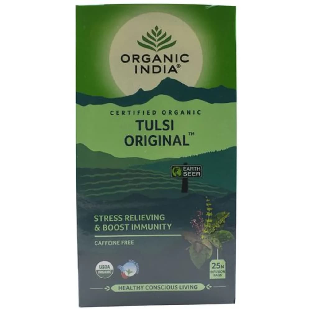 25 Pcs Organic India Original Tulsi Tea ShopIndianProductsa