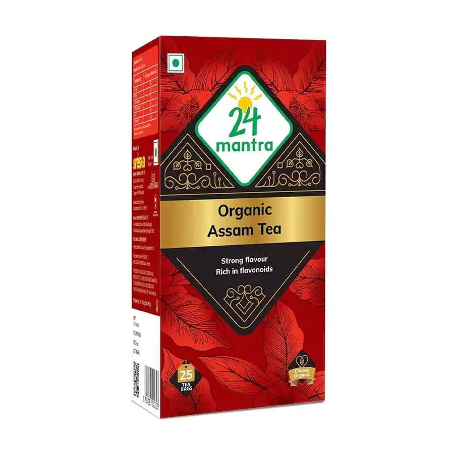 25 Teabags 25 Bags X 2 G Each 24 Mantra Organic Assam Tea ShopIndianProductsa