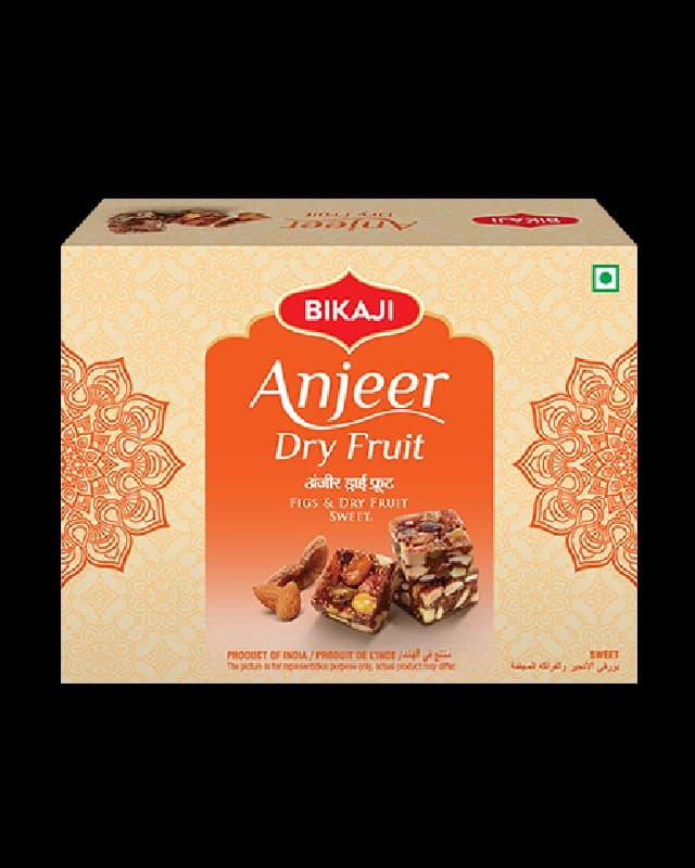 Bikaji Anjeer Dry Fruit Burfee — 250 g