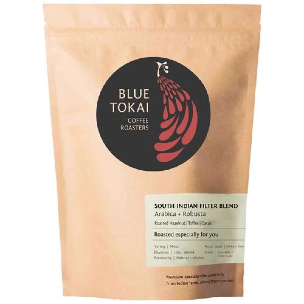 250 G Blue Tokai South Indian Filter Blend Medium Dark Roast Ground ShopIndianProductsa