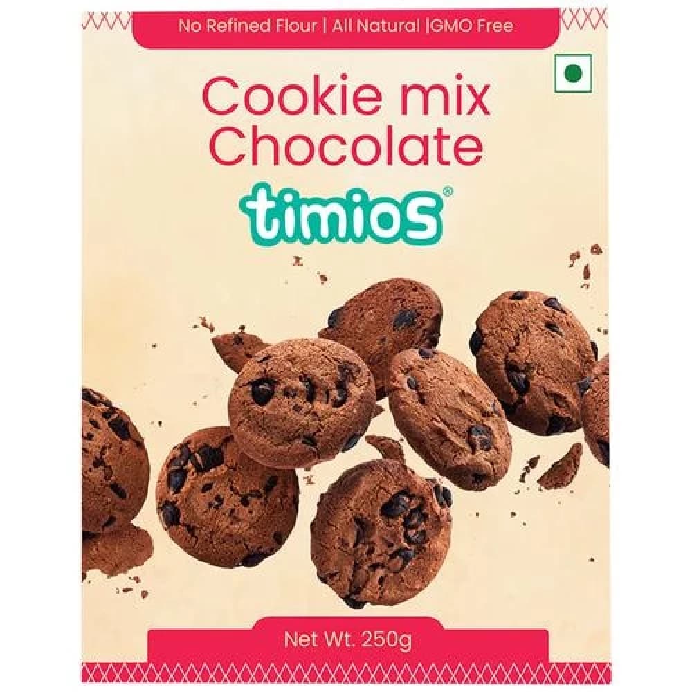 250 G Box Timios Chocolate Cookie Mix Made With Multigrain ShopIndianProductsa