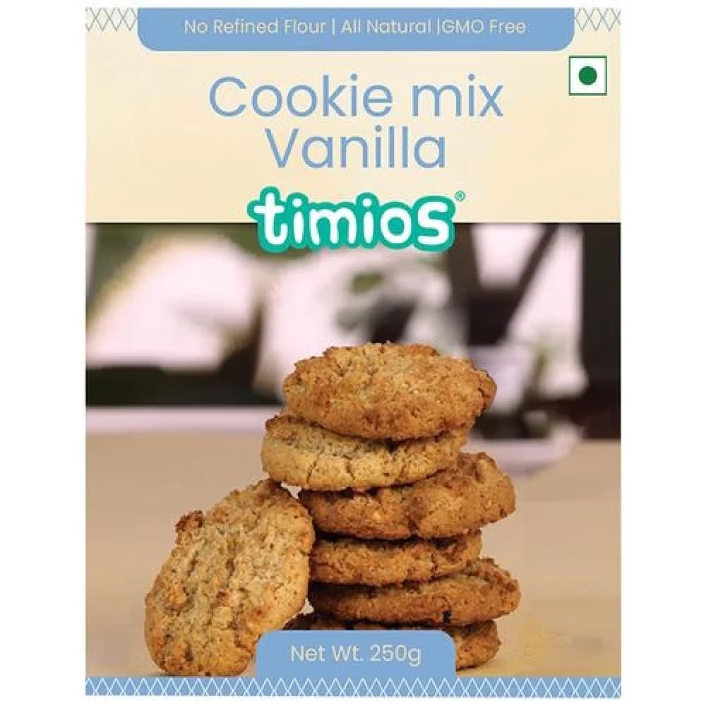 250 G Box Timios Vanilla Cookie Mix Made With Multigrain ShopIndianProductsa