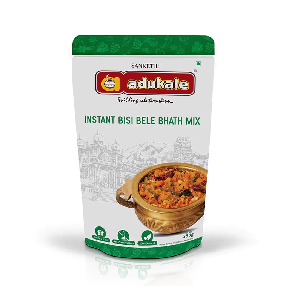 250 G Instant Bisi Bele Bath Mix The Best Karnataka Cuisine Best Selling Adukale ShopIndianProductsa