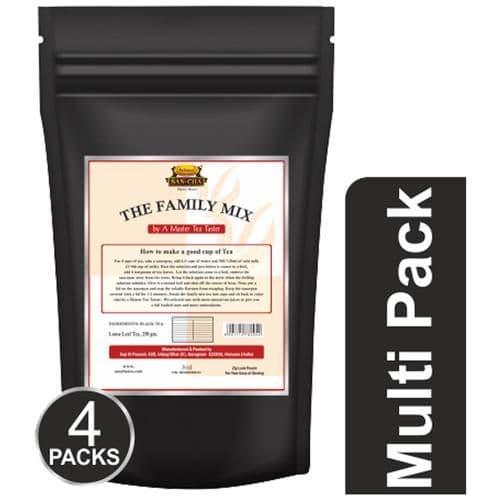 250 G Pack Of 4 Sancha The Family Mix Tea Darjeeling Leaf Assam Ctc Strong Kadak Regular ShopIndianProductsa