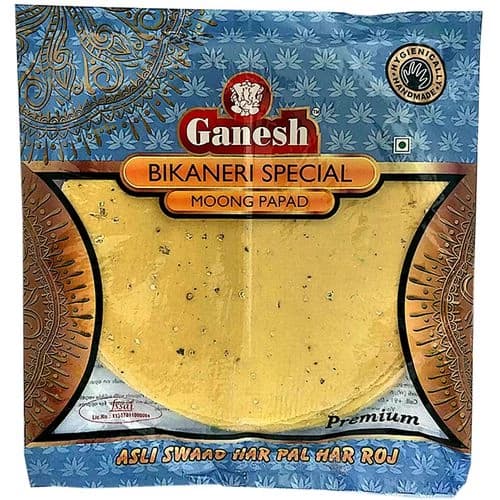 250 G Pouch Ganesh Papad Bikaneri Moong ShopIndianProductsa
