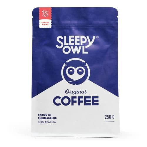 250 G Sleepy Owl Coffee Original Blend Coarse Grind ShopIndianProductsa