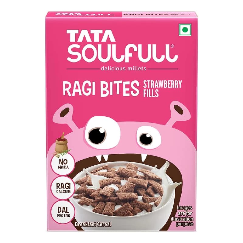 250 G Tata Soulfull Ragi Bites Strawberry Fills ShopIndianProductsa