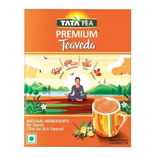 250 G Tata Tea Premium Teaveda Assam Tea Leaves With Elaichi Tulsi ShopIndianProductsa