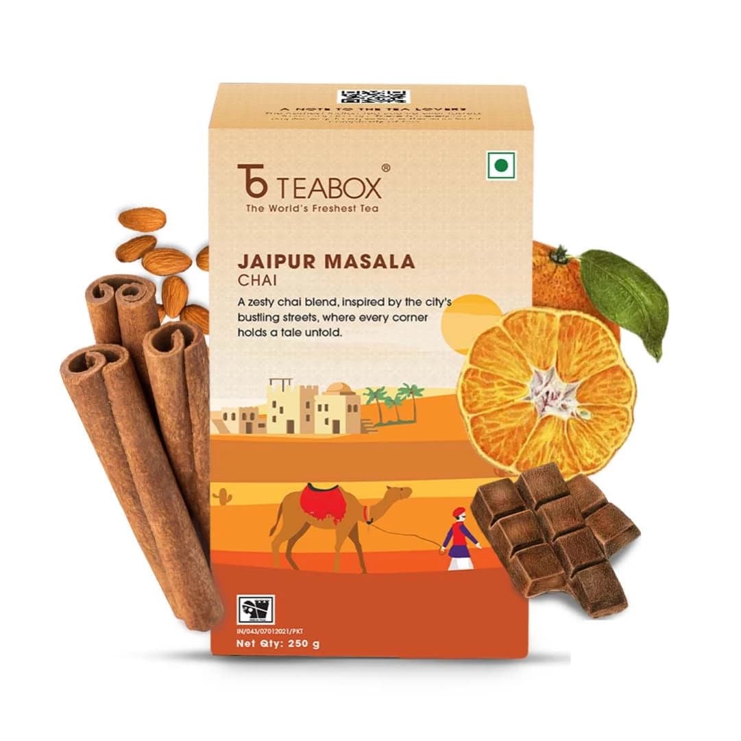 250 G Teabox Jaipur Masala Chai ShopIndianProductsa