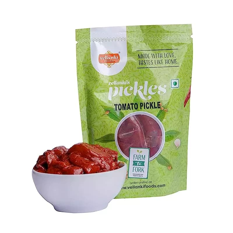 250 G Vellanki Foods Tomato Pickle With Garlic ShopIndianProductsa