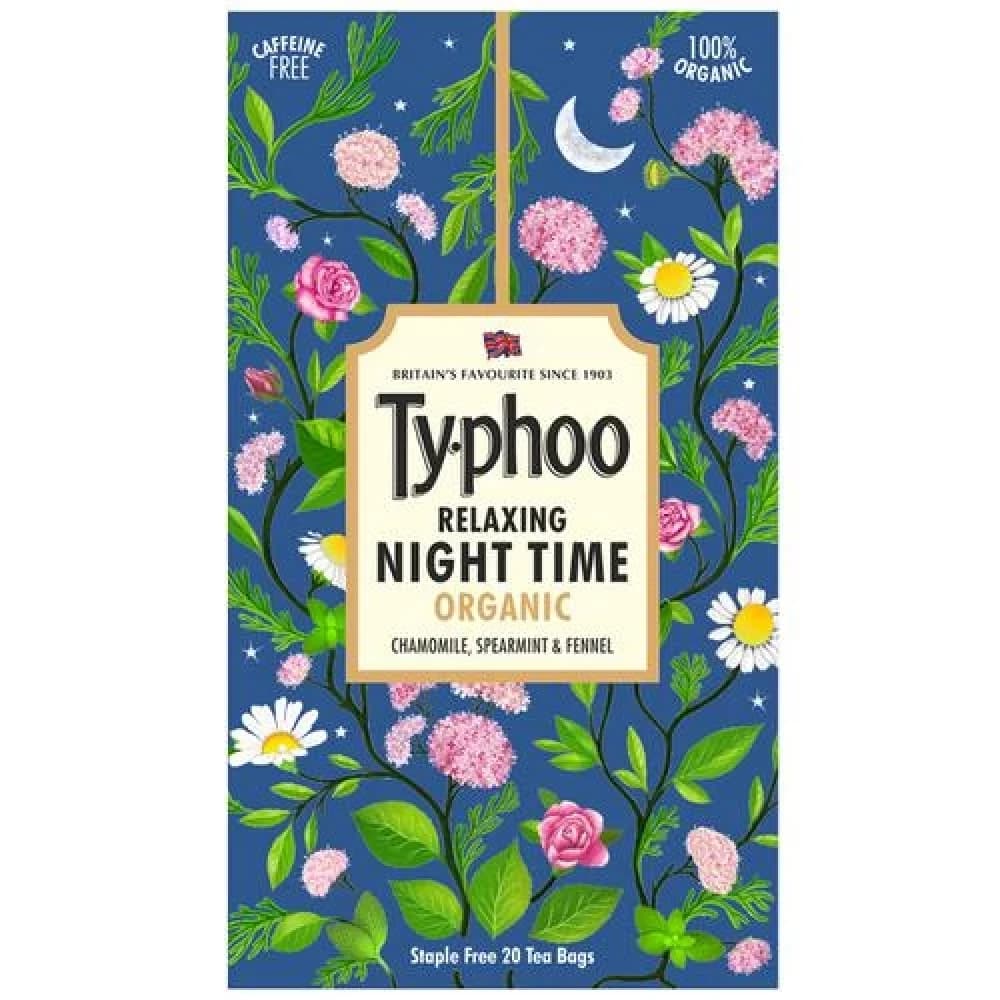 26 G 20 Bags X 13 G Each Typhoo Relaxing Organic Night Time Tea ShopIndianProductsa