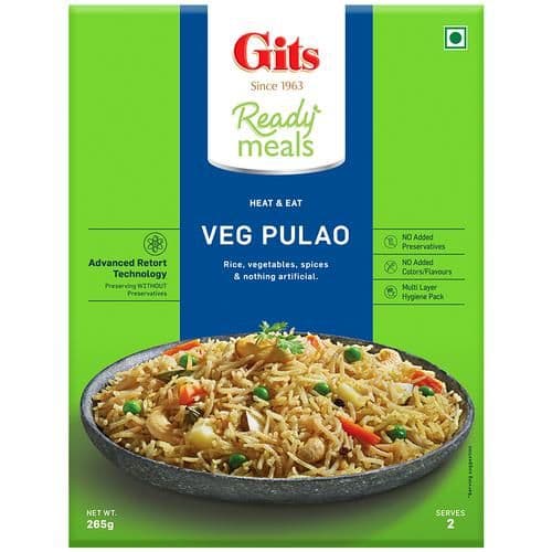 265 G Gits Ready To Eat Veg Pulao ShopIndianProductsa