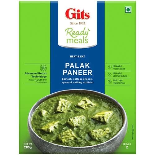 285 G Carton Gits Ready To Eat Palak Paneer ShopIndianProductsa
