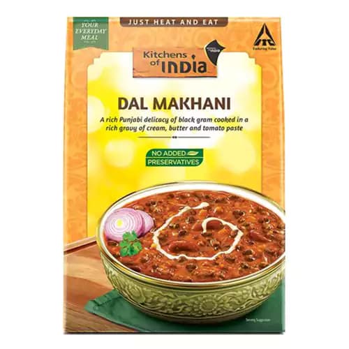 285 G Carton Kitchens Of India Dal Makhani Ready To Eat Indian Dish ShopIndianProductsa
