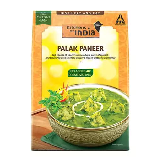 285 G Carton Kitchens Of India Palak Paneer Ready To Eat Indian Dish ShopIndianProductsa