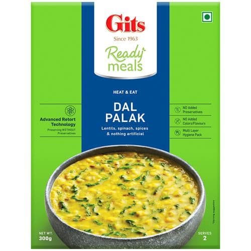 285 G Gits Ready To Eat Dal Palak ShopIndianProductsa