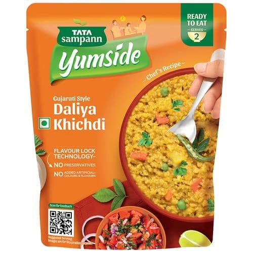 285 G Tata Sampann Yumside Gujarati Style Daliya Khichdi Ready To Eat Meal ShopIndianProductsa