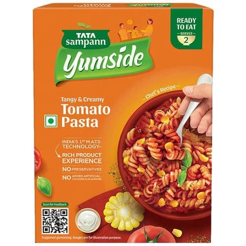 285 G Tata Sampann Yumside Tomato Pasta Tangy Creamy Ready To Eat Meal Serves 2 ShopIndianProductsa