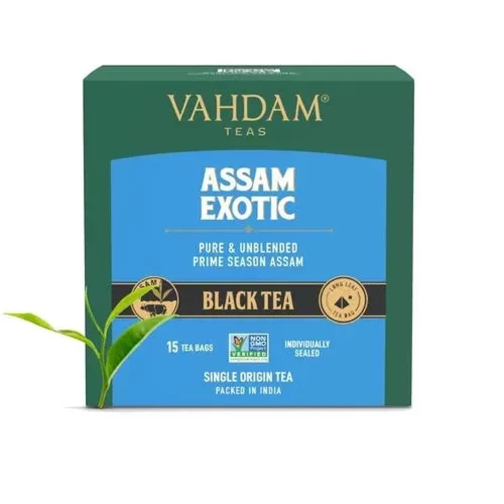 30 G 15 Bags X 2 G Each Vahdam Assam Exotic Black Tea ShopIndianProductsa